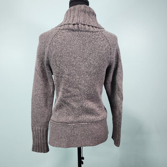 Moda International Sweater Woman’s Sz Small Wool Blend Gray Wrap Buckle
Lot F - Picture 2 of 9